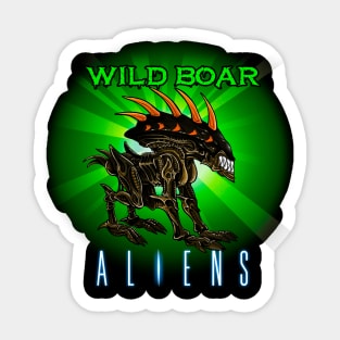 Wild boar Alien Sticker